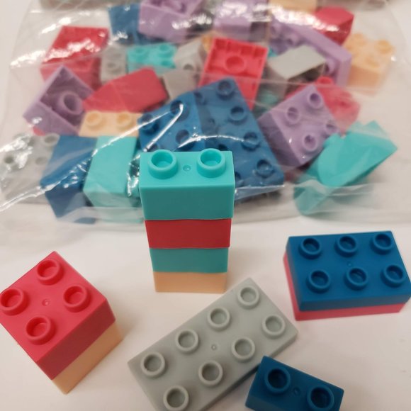 New 48pc Mini Soft Building Bricks - Picture 11 of 16